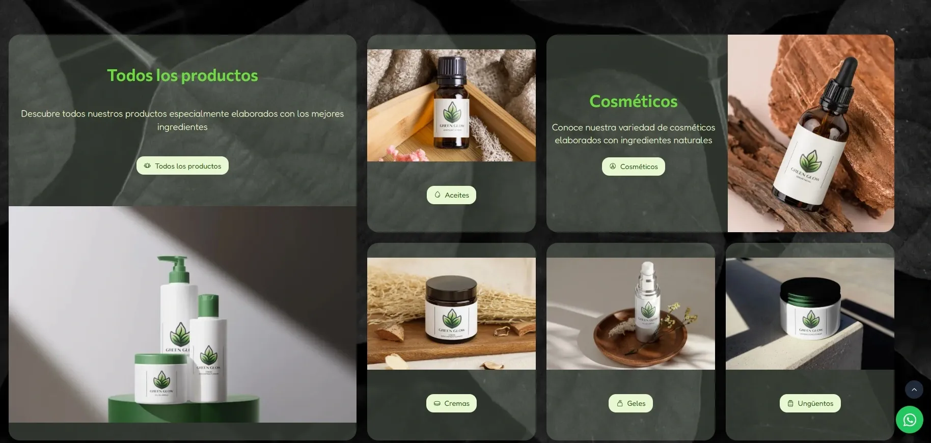Vista de producto de Green Glow